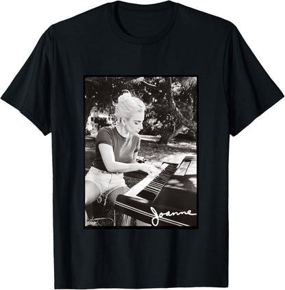 Lady Gaga Joanne Piano Photo T-Shirt Small