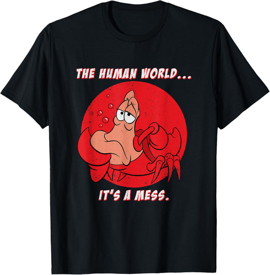 Disney The Little Mermaid Sebastian The Human World T-Shirt Small