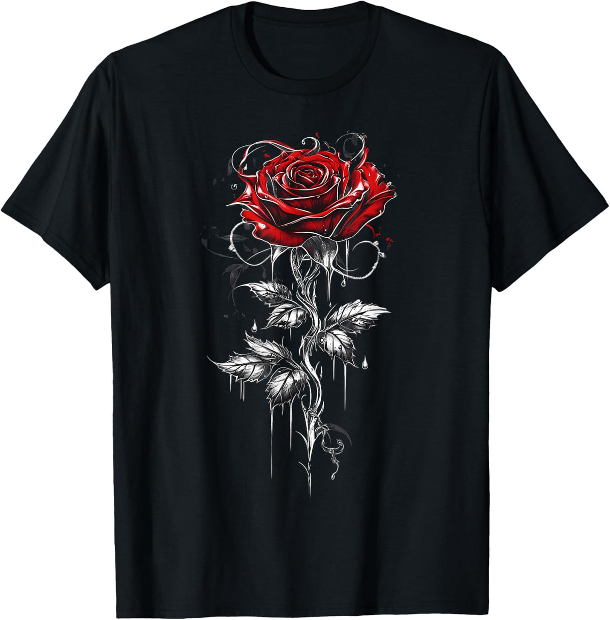 Red Rose Flower Botanist Garden Flower Red Rose T-Shirt