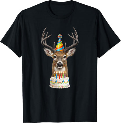 Whitetail Deer Buck Birthday T-Shirt