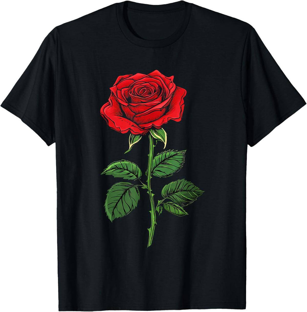 Red Rose Flower Botanist Garden Flower Rose T-Shirt
