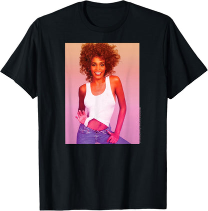Whitney Houston - Gradient Photo T-Shirt