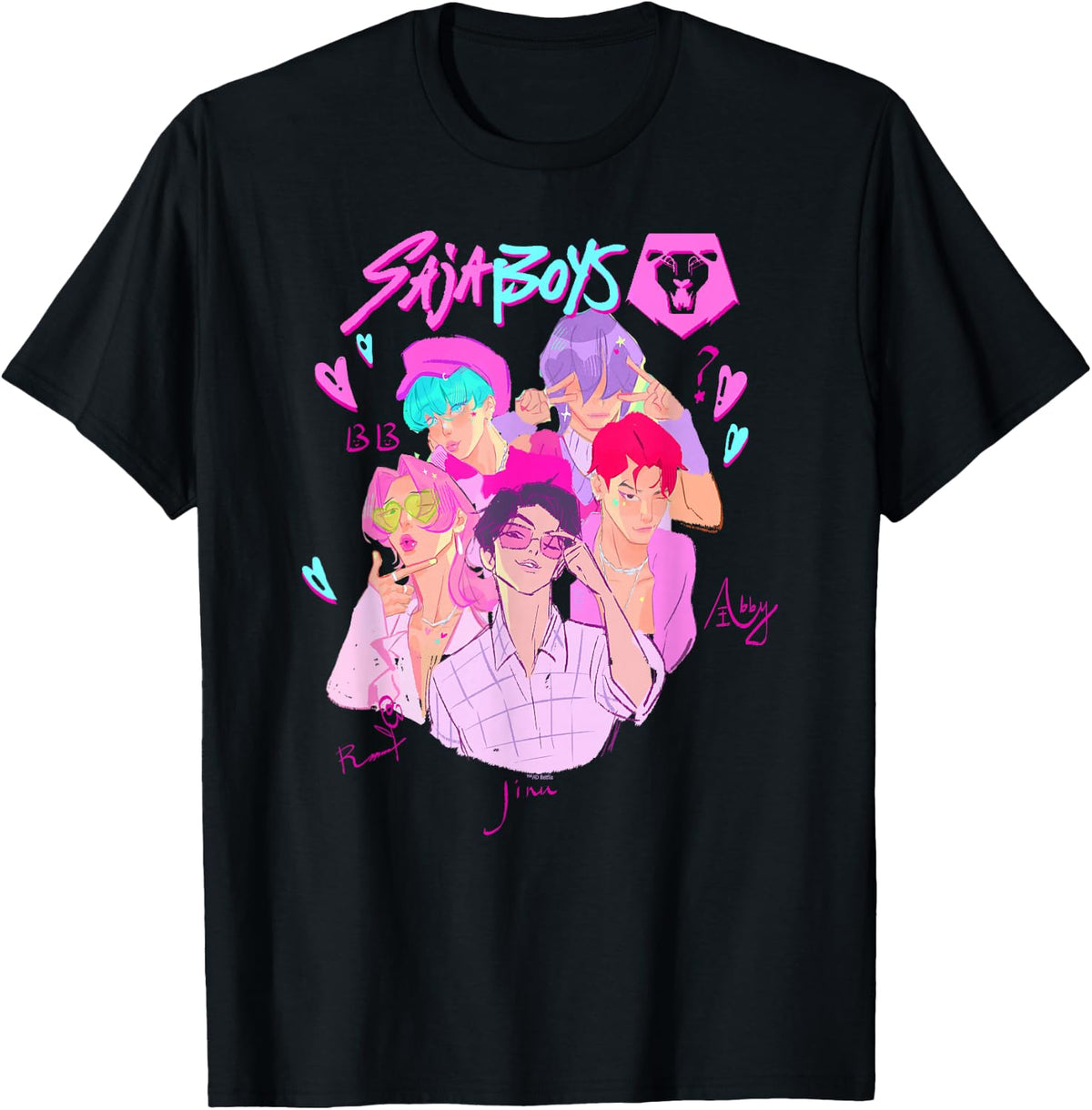 Kpop Demon Hunters Saja Boys Heartthrob Officially Licensed T-Shirt