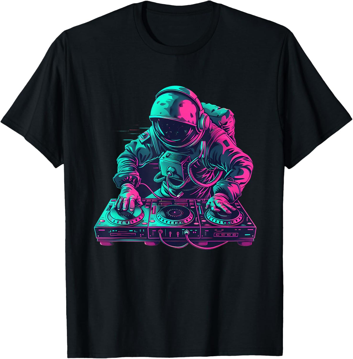 Astronaut DJ Beatmaker Turntable DJ Astronaut Music Producer T-Shirt