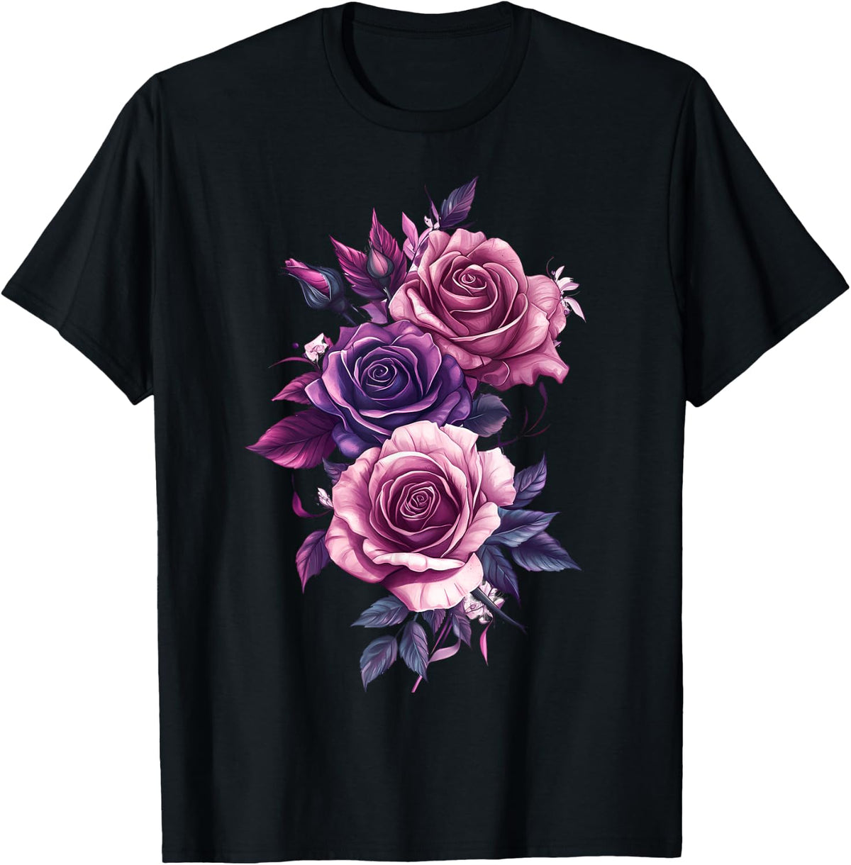 Pink Rose Flower Botanist Garden Flower Rose T-Shirt