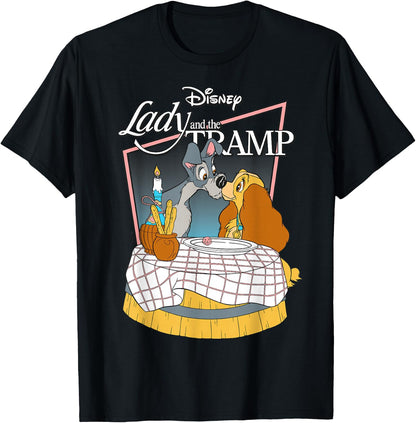 Disney Lady and The Tramp Retro Romance Bella Notte T-Shirt