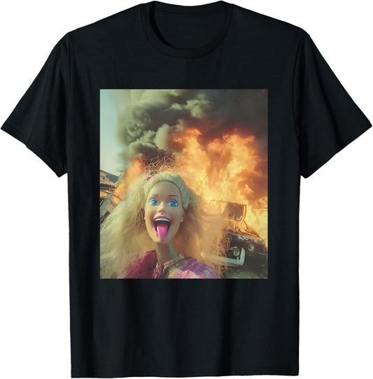 Funny Disgusting Doll face Meme T-Shirt