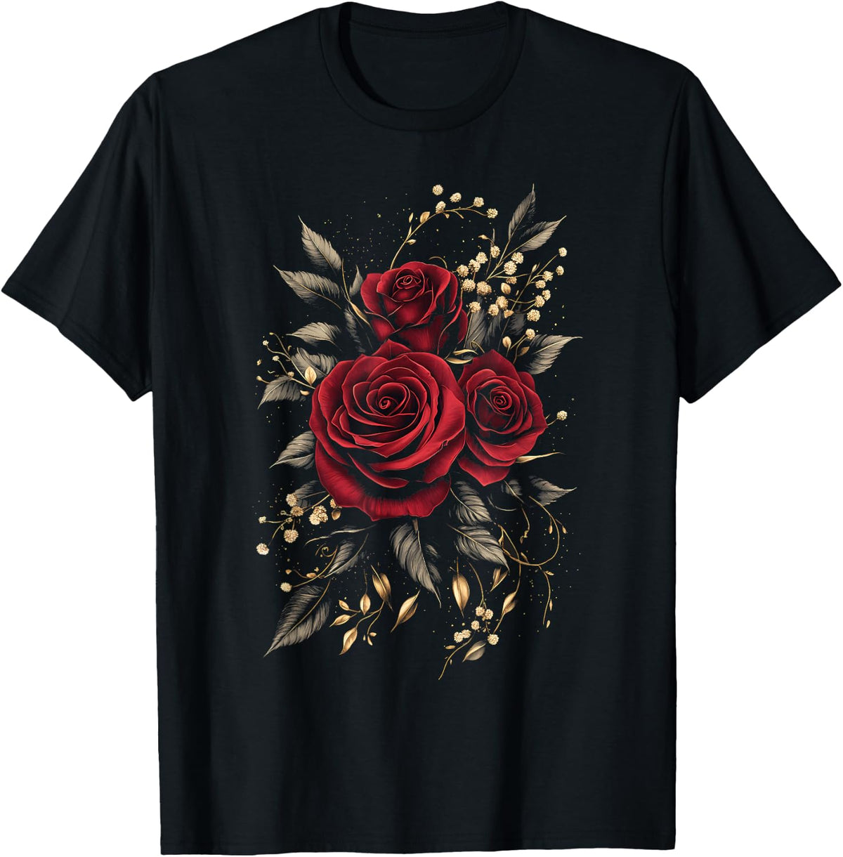 Red Rose Flower Botanist Garden Flower Red Rose T-Shirt