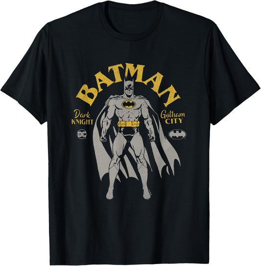 DC Comics Batman Retro Dark Knight Distressed Pose T-Shirt