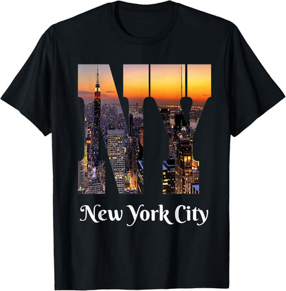 New York City Iconic Skyline T-Shirt T-Shirt