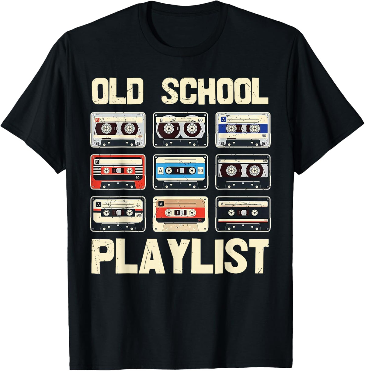 Old School Playlist Cassette T-Shirt