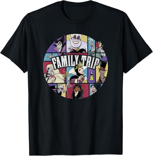 Disney Villains Wicked Circle Group Family Trip Vacation T-Shirt