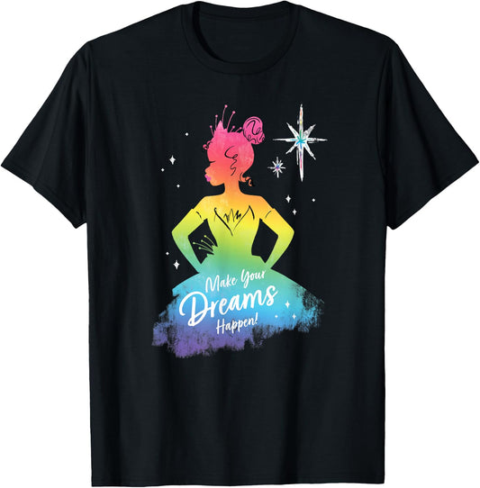 Disney Princess Tiana Rainbow Make Your Dreams Happen T-Shirt