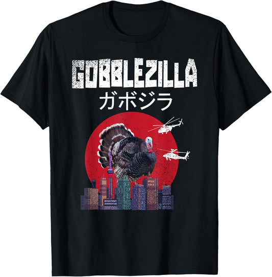 Gobblezilla Turkey Thanksgiving T-Shirt