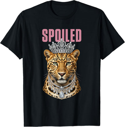 Spoiled Leopard Jeweled Crown T-Shirt