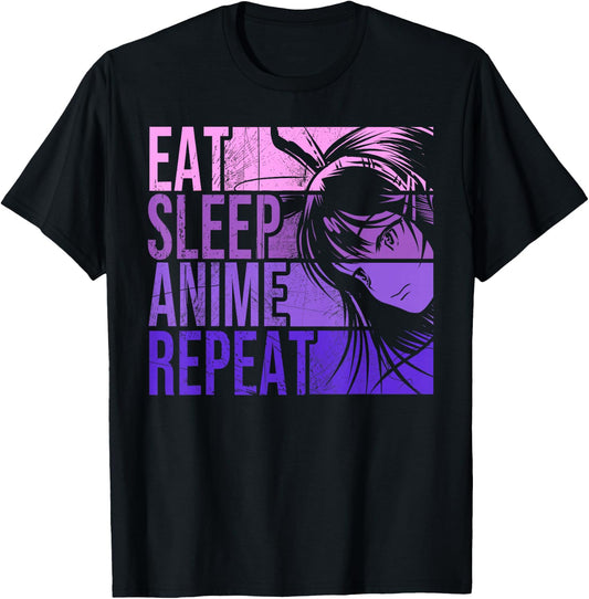 Eat Sleep Anime Repeat - Anime Lovers Gifts Idea Girls T-Shirt
