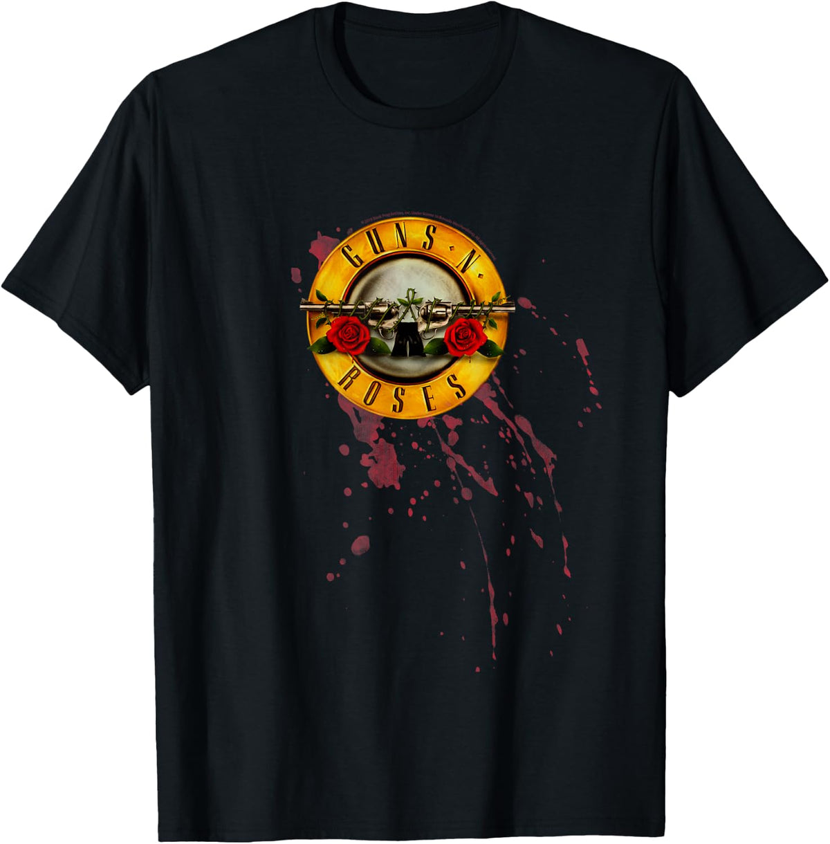 Guns N' Roses Official Splatter Bullet T-Shirt