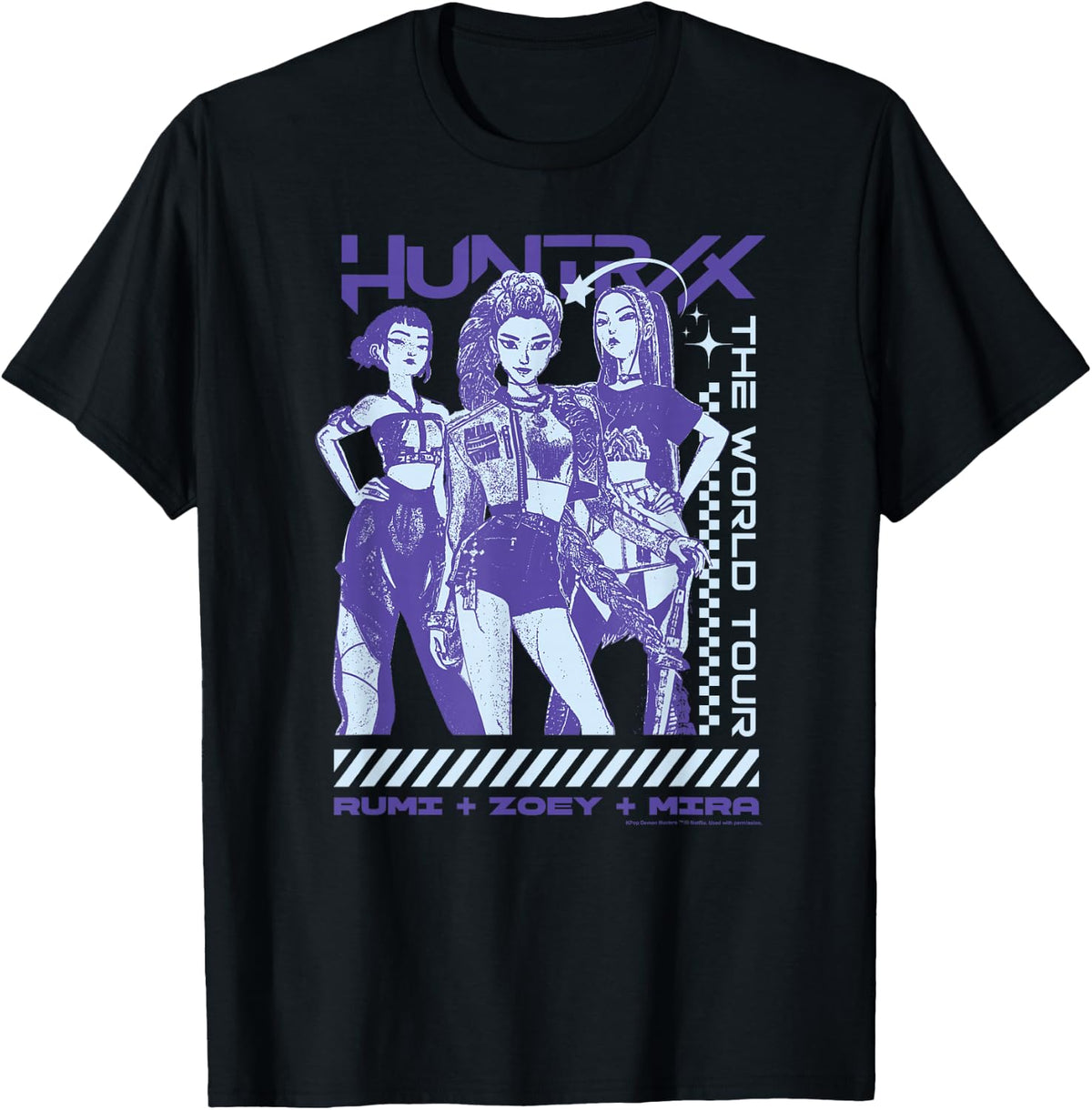 Kpop Demon Hunters Huntrix The World Tour T-Shirt