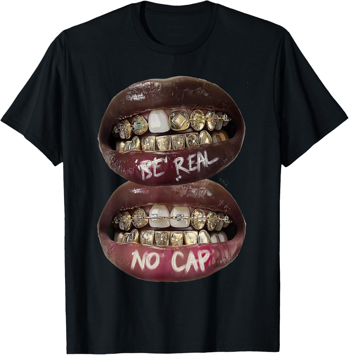 Women's Lips Print Graphic Y2K 2000s Vintage Summer Tops T-Shirt