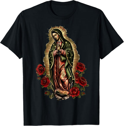 Our Lady De Guadalupe Sant Mary for Christians, Catholics T-Shirt