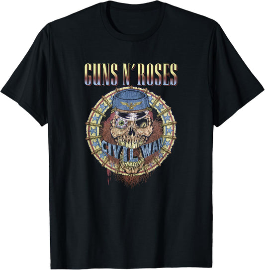 Guns N' Roses Official Civil War Distressed T-Shirt