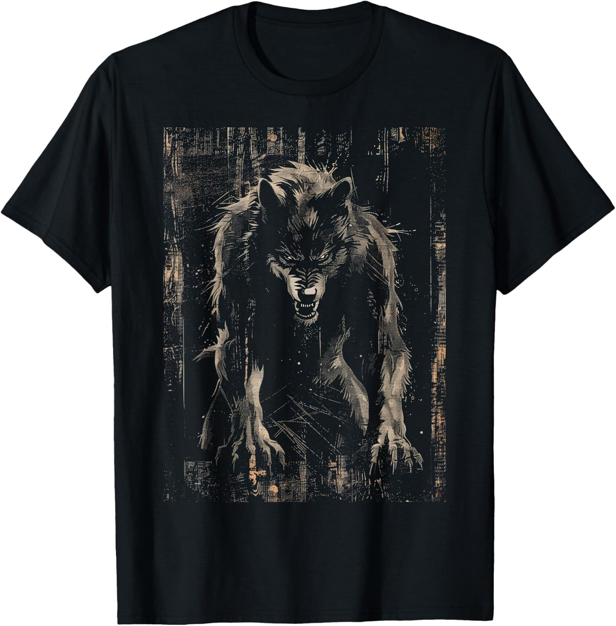 Werewolf Wolf Howling at Full Moon T-Shirt