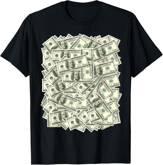 100 Dollar Bills, Funny Money T-Shirt