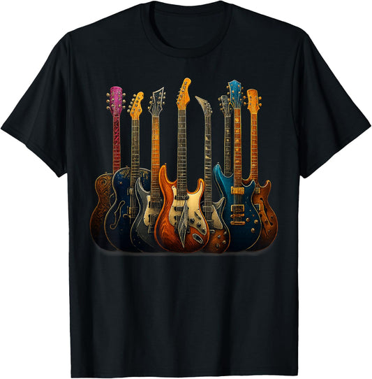 Guitars Guitarists Music Guitar Gifts for Men Women Boy Kid T-Shirt