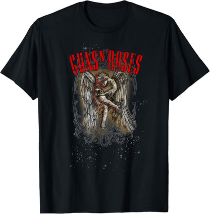 Guns N' Roses Official Sketched Cherub T-Shirt Small