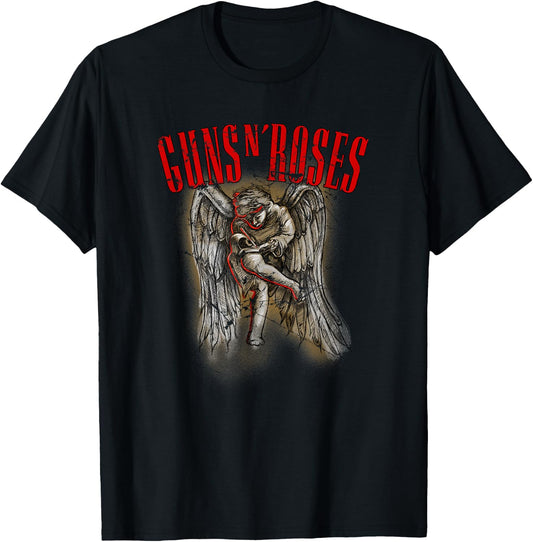 Guns N' Roses Sketch Glow Cherub T-Shirt T-Shirt