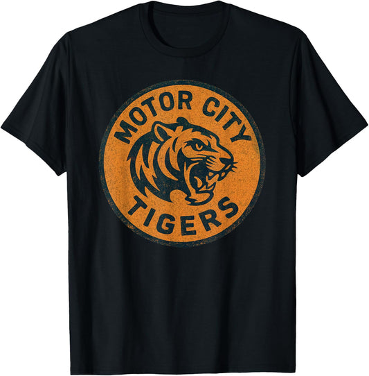 Graphic Retro Tigers Name Distressed Gifts for Men Women Kid T-Shirt